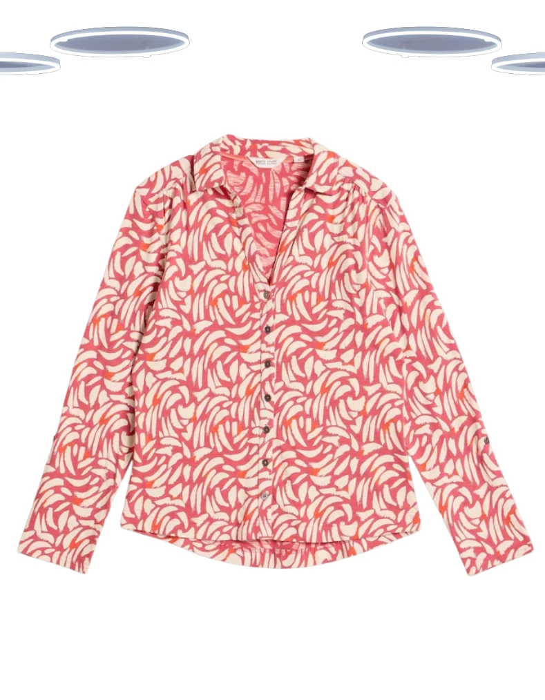 Ex White Stuff Women's Shirt - Long Sleeve Anne Abstract Print Jersey Pink Mix
Opens in a new window