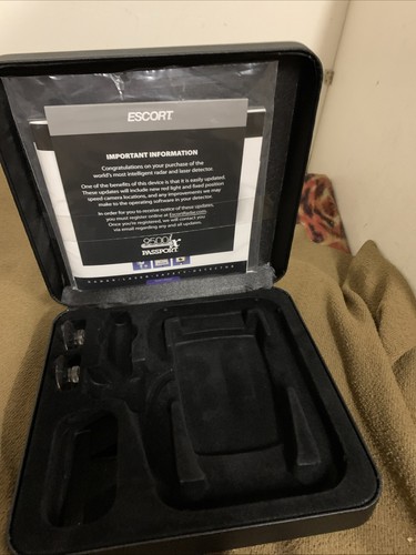 Escort Passport 9500ix Radar Laser Detector Storage Box ONLY W Manual
