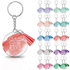 30 Pcs Employee Appreciation Gifts, Acrylic Keychain, Thank You Gift, Team Staff