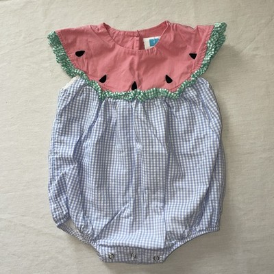 BB Kids Watermelon Bubble smocked Outfit 1 Pc Sz 2 Toddler