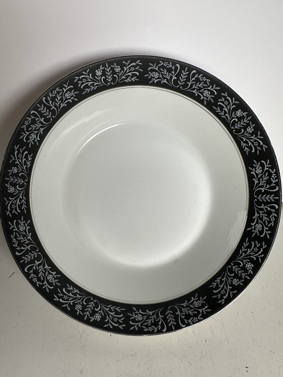 Imperial Wentworth Fine China Renaissance 8656 Japan Black White