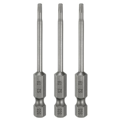 3pcs T9 Torx Head Screwdriver Bit 1/4