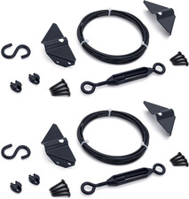 Durable anti Sag Gate Kit for Wooden Fence, Anti-Sag Gate Support Cable Kit