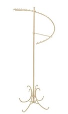 SSWBasics Ivory 29-Ball Spiral Clothing Rack - Elegant Round Clothing Rack