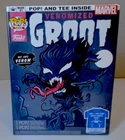 VENOMIZED GROOT FUNKO POP (GLOW IN THE DARK) EXCLUSIVE & LARGE TEE SHIRT - NEW!