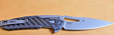Zero Tolerance 0990 Frame Lock Knife Carbon Fiber (3.25'' Stonewash)