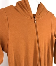 Kyte Baby Hooded Zippered Romper In Rust Size 3T