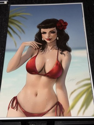 Bettie Page (2023 Dynamite) #1 Limited 1:15 Leirix Virgin Variant Cover