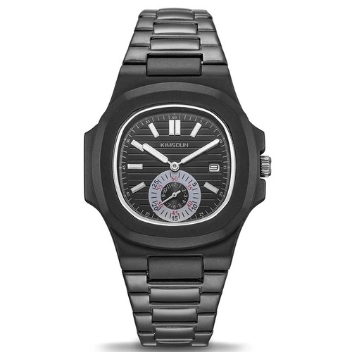 Men's Watch Black x Black Stainless ( Patek Philippe Nautilus) Calendar Date