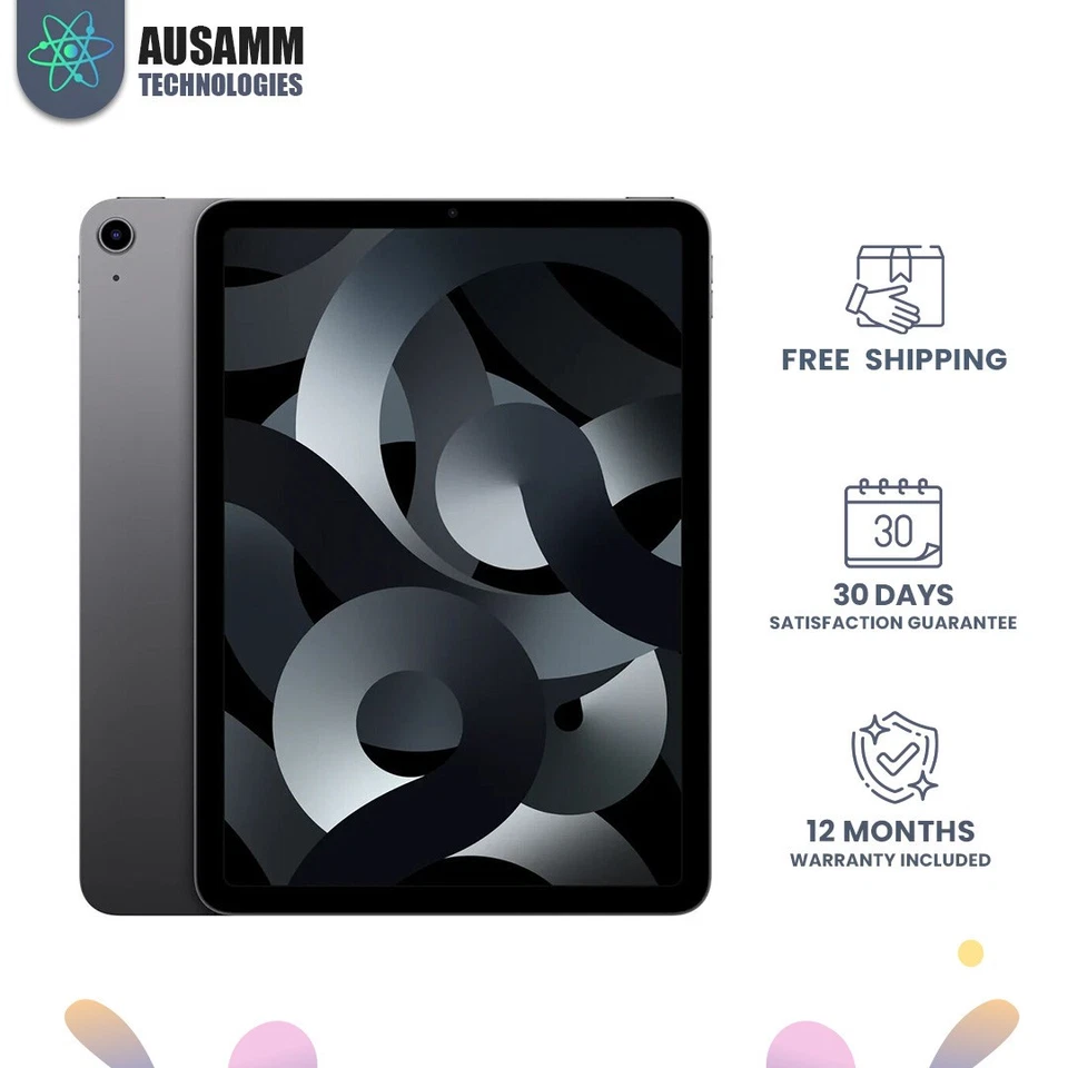 Apple iPad Air 5th Gen 256GB 5G Cellular+WiFi Gray Excellent Condition