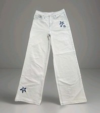 Epic Threads Girls Stanmore Wide-Leg Cream Jeans Size 12