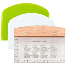 Stainless Steel Dough Tool, Scraper Cutter For Baking, Multicolor