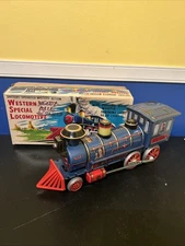 Vintage 1960s Western Special Locomotive Tin Train Modern Toys Japan Not Working
