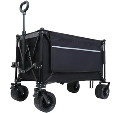 Foldable Garden Cart Heavy-Duty 480lbs Capacity Utility Wagon for Camping Sports