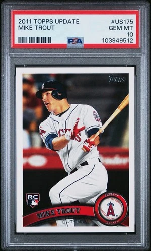 2011 Topps Update 🔥MIKE TROUT🔥 RC Rookie PSA 10 💎 Gem Mint