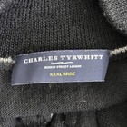 Charles Tyrwhitt Quarter Zip Men 3XL Navy Blue Merino Wool Sweater Luxury Office — photo 3