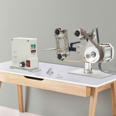 Electric Desktop Belt Grinder Machine w/ Brushless Motor Belt Sander Polisher