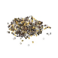 500Pcs 1.5x1.5mm Crimp Tube Beads Jewelry Making Crimp End Spacer Bead, Colors