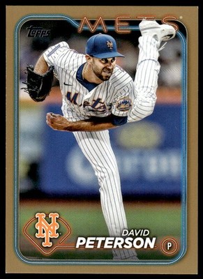 2024 Topps Update David Peterson #US104 Gold Parallel #'d 0967/2024 Mets