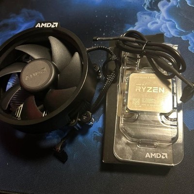 AMD Ryzen 5 4500 CPU with Cooler and Bonus G Pro Wireless Mouse Set
