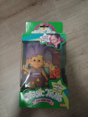 Vintage 1992 Ideal Magic Trolls Miss Super Star, Stardust Ballerina