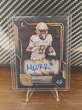 2025 Bowman U Chrome Malik Rutherford 1st Black Sapphire Auto #d /10 Ga Tech
