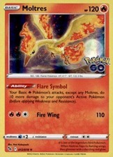 Moltres Holo Rare Pokemon GO 012/078 NM