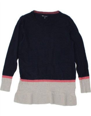 Crew Clothing Damen Pullover Pulli U-Boot-Ausschnitt UK 12 Medium Navy Blau FX08