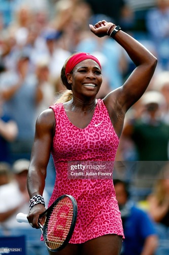 Women's Nike Serena Williams 2014 US Open Tennis Dress Animal Print Pink (sz M)