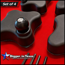 4x Hunter Alignment Wheel Clamp Handle Spinner Crank Knobs. 4pcs Knob Wpin Set 4x Hunter Alignment Wheel Clamp Handle Spinner Crank Knobs. 4pcs Knob Wpin Set