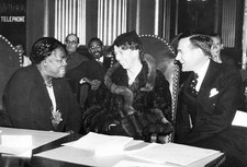 First Lady Eleanor Roosevelt with Aubrey Williams Executive Direct- Old Photo