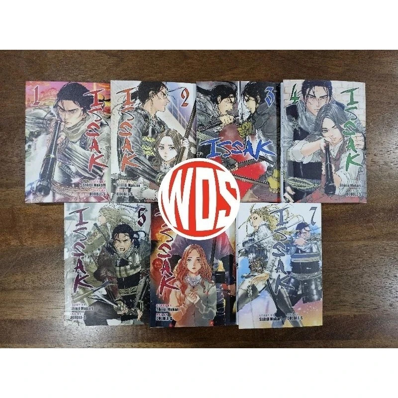 Issak Manga Versión en Inglés Volumen 1-7 Todo Conjunto Libro de Cómics Japonés ~ Totalmente Nuevo