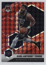 2020-21 Panini Mosaic Red Mosaic Prizm Karl-Anthony Towns #124 16q5