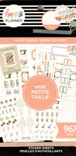 Happy Planner HAPPY SEWING 967 Pieces BRAND NEW 30 Pages of Stickers