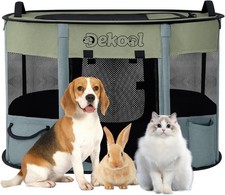 Foldable Dog Cat Playpen Portable Dog Crate Puppies Cat Puppy Play Pen Indoors