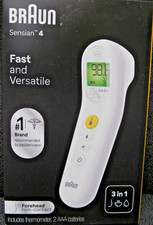 NEW BRAUN BNT100 NON CONTACT 3-IN-1 DIGITAL THERMOMETER SENSION 4 FREE SHIPPING
