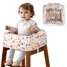 High Chair Cover for Baby Restaurant with Safety Harness Stain and Slip Resis...