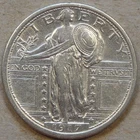 1917 Type 1 Standing Liberty Quarter 25c XF-AU as Pictured L3