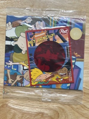 VTG Rare DEAD STOCK 1998 POST NICKELODEON~HEY ARNOLD!~ Cereal Box Game ~SEALED
