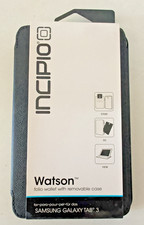Incipio Watson Folio Wallet Case Samsung Galaxy Tab 3 8" Removable Case Black