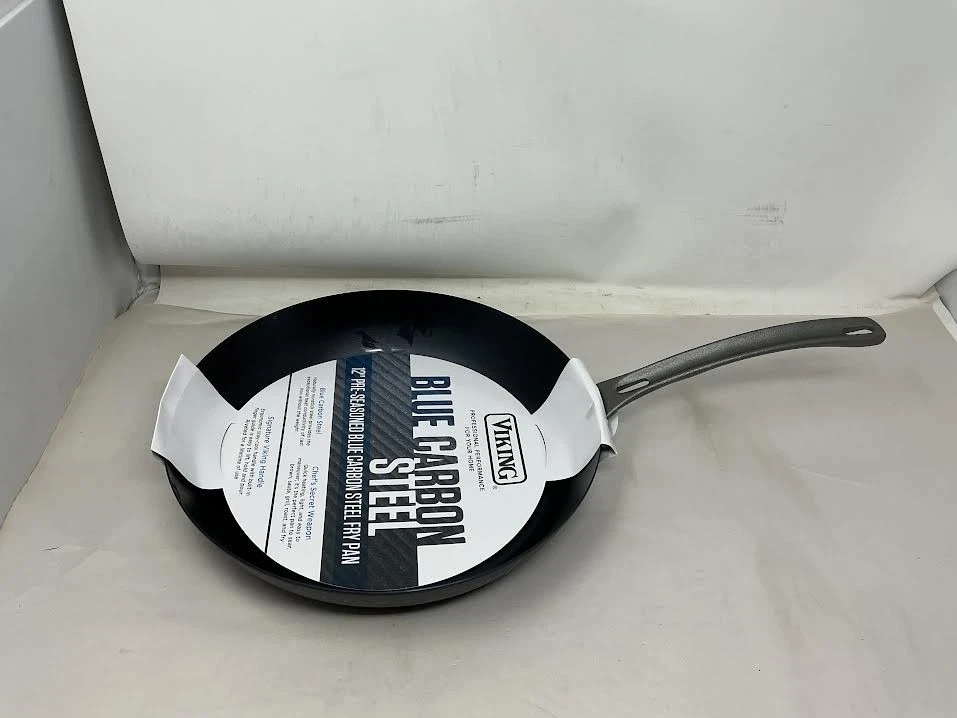 Viking Nonstick Frying Pan, 12 Inch Blue Carbon Steel Kitchen Cookware, Black
Opens in a new window