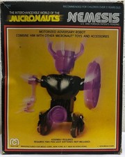 MEGO Micronauts Nemesis Motorized Adversary Robot Complete In Box - Works RARE 