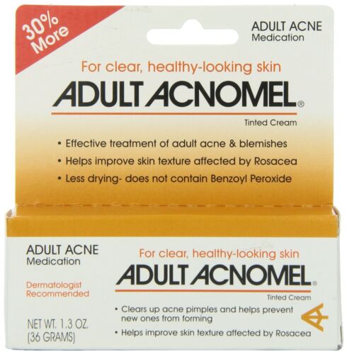 Adult Acnomel Tinted Cream Acne Medication 1.30 Oz 36 G - Afbeelding 1 van 3