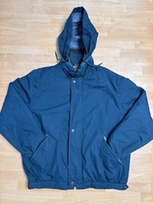 Members Only Mens Jacket Vintage Green Blue Bomber Full Zip Lined Size Medium