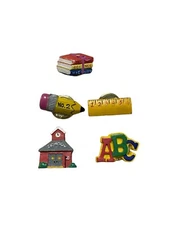 School Themed Button Covers