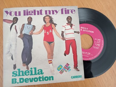 SHEILA B. DEVOTION - YOU LIGHT MY FIRE 7''45 ITA 1978 NM / VG+ 7''45