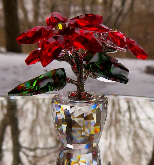 Swarovski Crystal Figurine Poinsettia Small 5291023 for sale online eBay