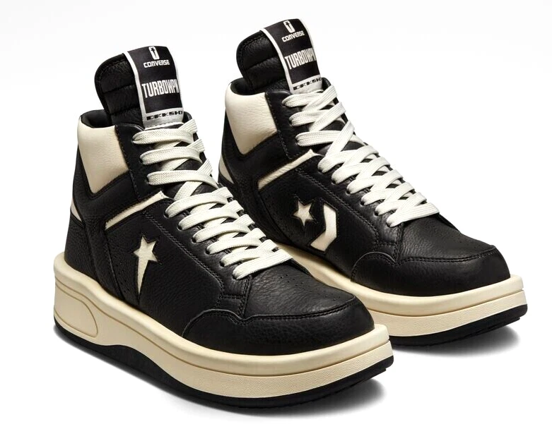 ✓🔥Converse x Rick Owens TURBOWPN DRKSHDW Black White Panda