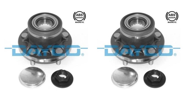 Dayco 2X Radnabe Radlagersatz Hinterachse FüR Ford Transit Connect Tourneo P65-image
