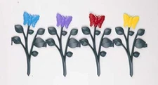 SkyMall Decorative 8 Piece Butterfly Garden Border Stakes